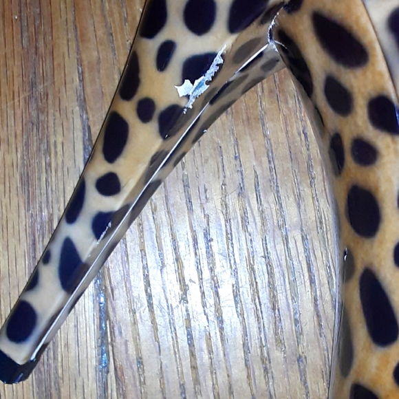 Via Spiga Leather Cheetah print slingbacks - Picture 6 of 7